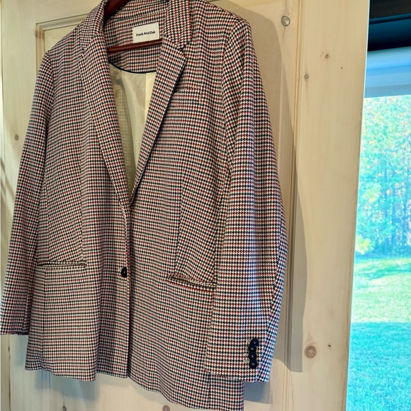 🇨🇦 Like New Frank & Oak Houndstooth Blazer - Picture 3 of 11